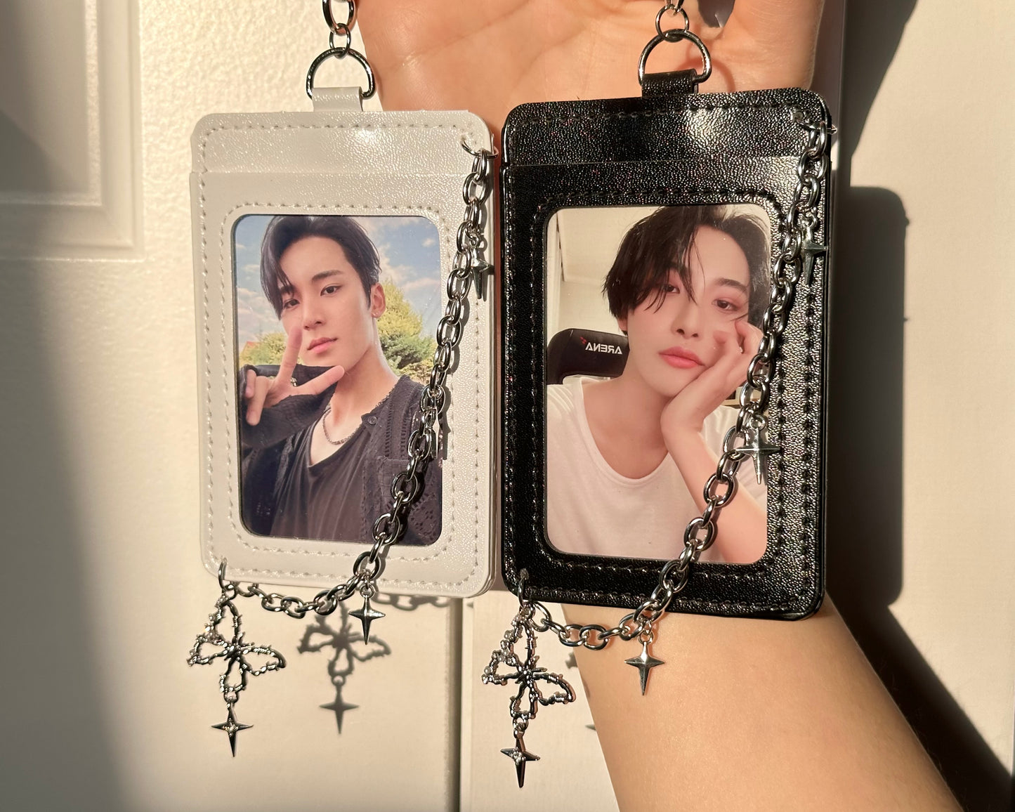 Photocard Holder with Chain and Butterfly Charm