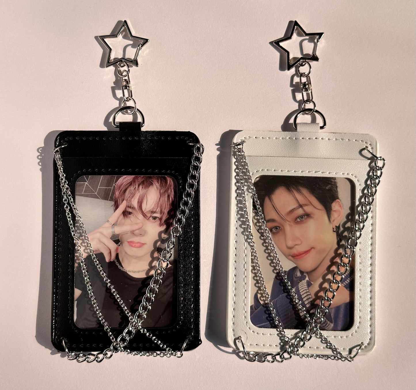 Photocard Holder with Cross Chains