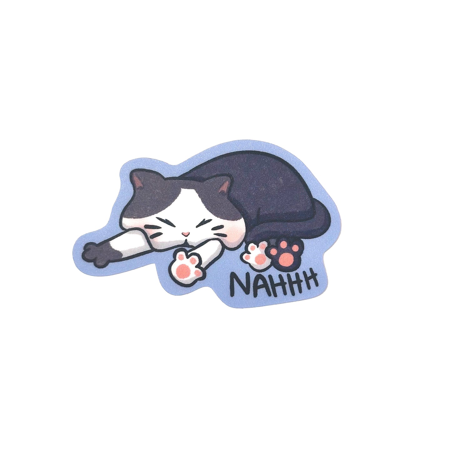 Lazy Cat Vinyl Sticker