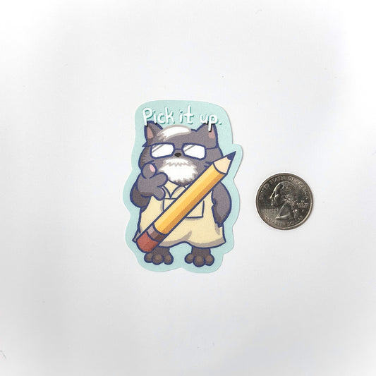 Hayao Miyazaki "Pick it up" Meme Vinyl Sticker