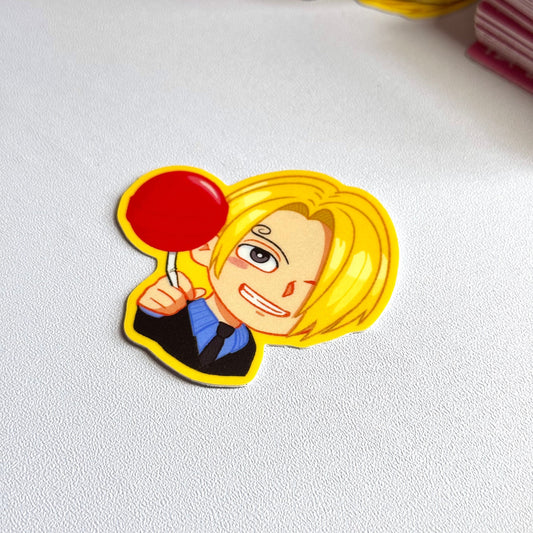 Sanji with Lolipop Vinyl Sticker