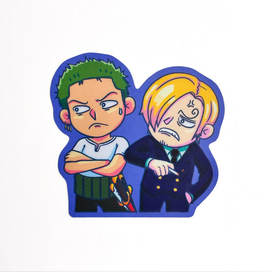 Zoro and Sanji Vinyl Sticker