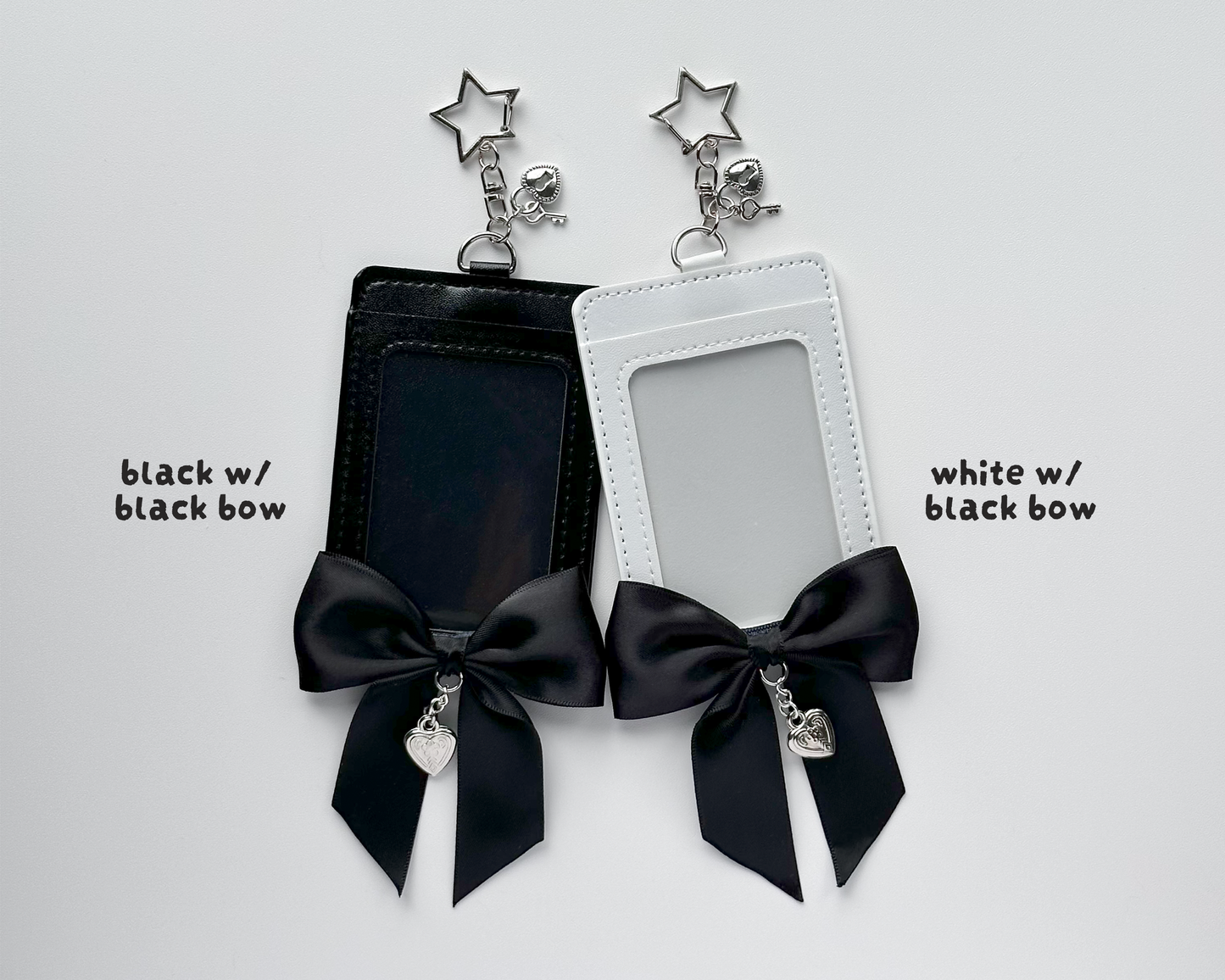 Photocard Holder w/ Bow and Heart Charm