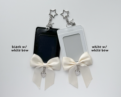 Photocard Holder w/ Bow and Heart Charm