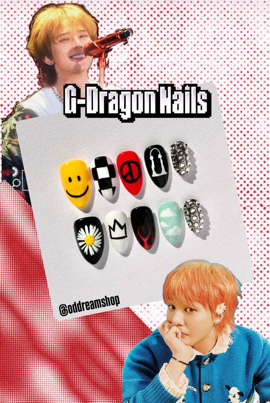 G-Dragon Übermensch GD Big Bang Nail Set