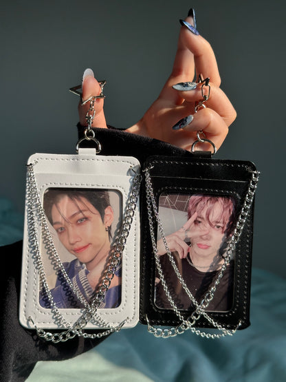 Photocard Holder with Cross Chains