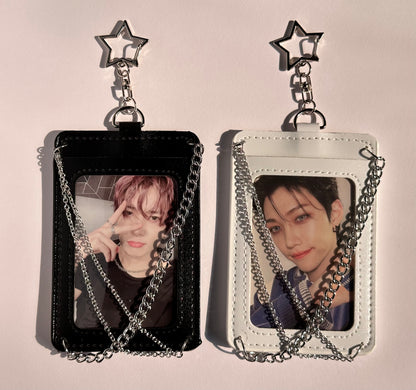 Photocard Holder with Cross Chains