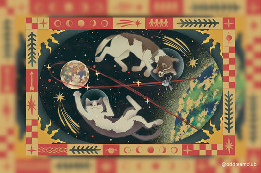 4x6in Mini Print (PRE-ORDER) - Inspired by Artemis II & the First Space Travelers