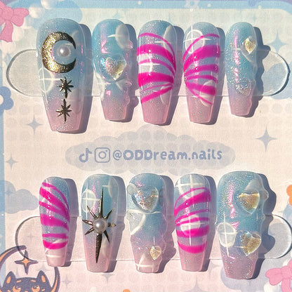 Sailor Moon Transformation Nail Set