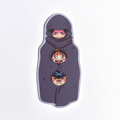 Ace Sabo Luffy ASL Vinyl Sticker