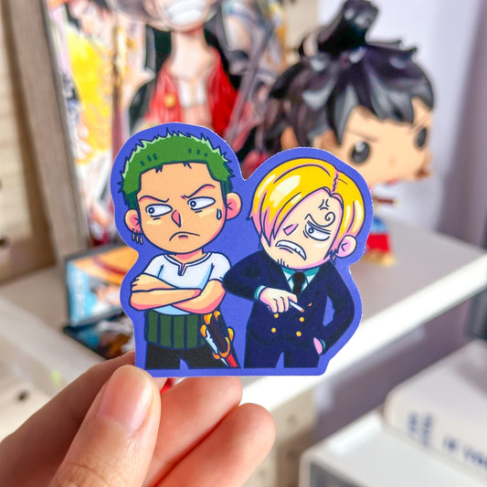 Zoro and Sanji Vinyl Sticker