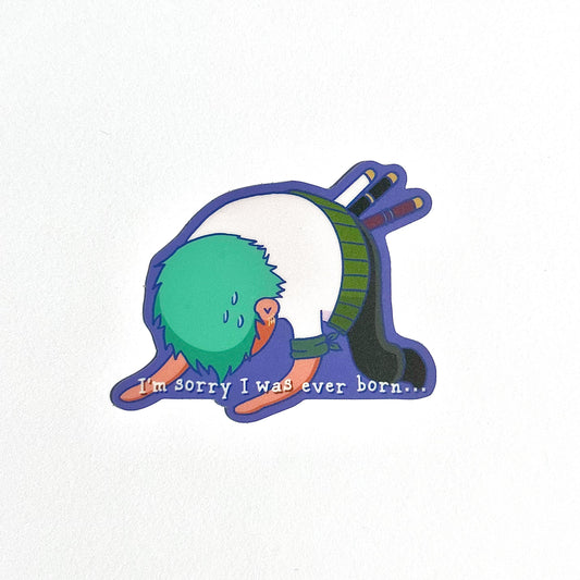 Zoro Depressed Vinyl Sticker