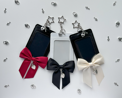 Photocard Holder w/ Bow and Heart Charm
